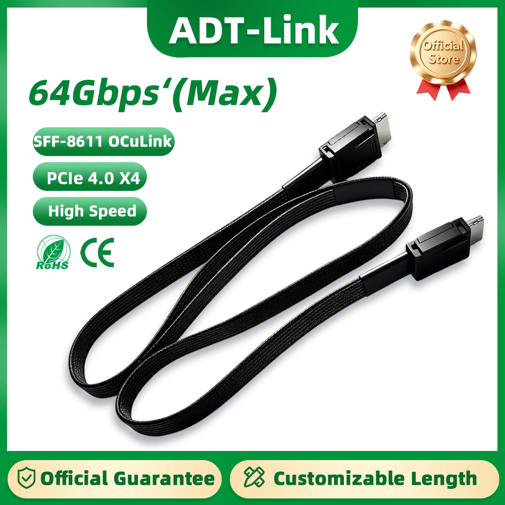 Oculink Egpu Mini Pc - ADT-Link 64Gb Erkek-Erkek PCIE 4.0 X4