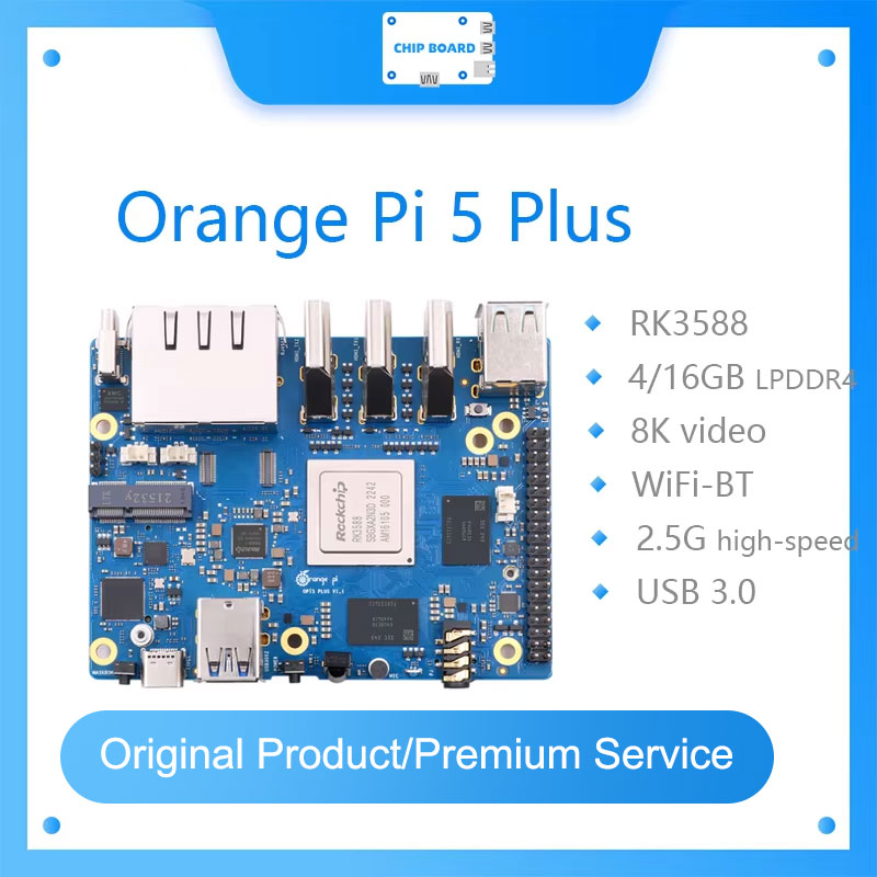 Orange Pi 5 Plus 16Gb - Turuncu Pi 5 artı tek kart
