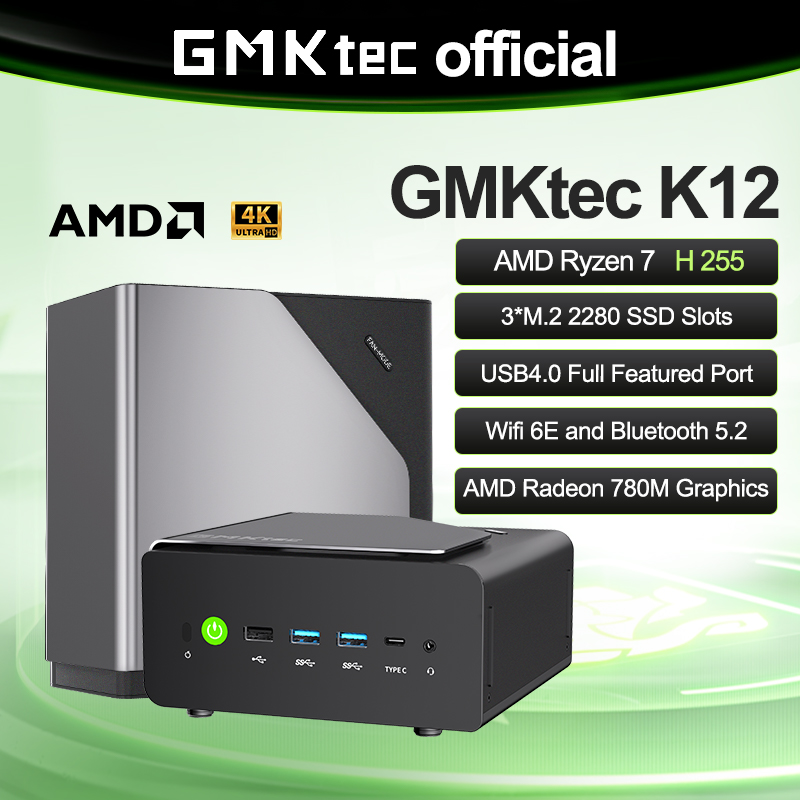 Oculink Egpu Mini Pc - GMKtec K12 Mini Bilgisayar AMD Ryzen
