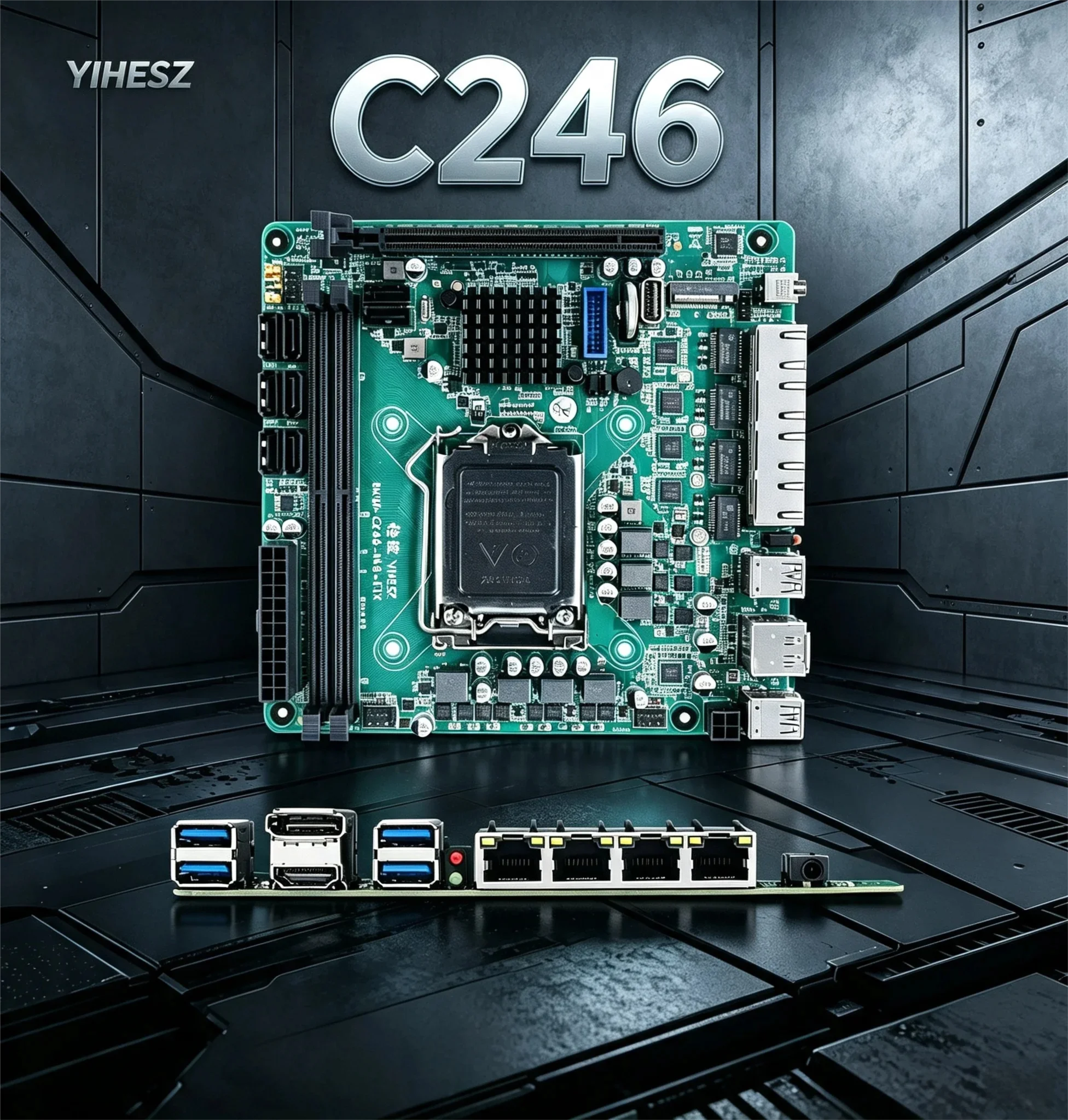 C246 ITX NAS Anakartı 8. ve 9. - Nas Motherboard 8 Sata Mini Itx incelemesi ve fiyatı