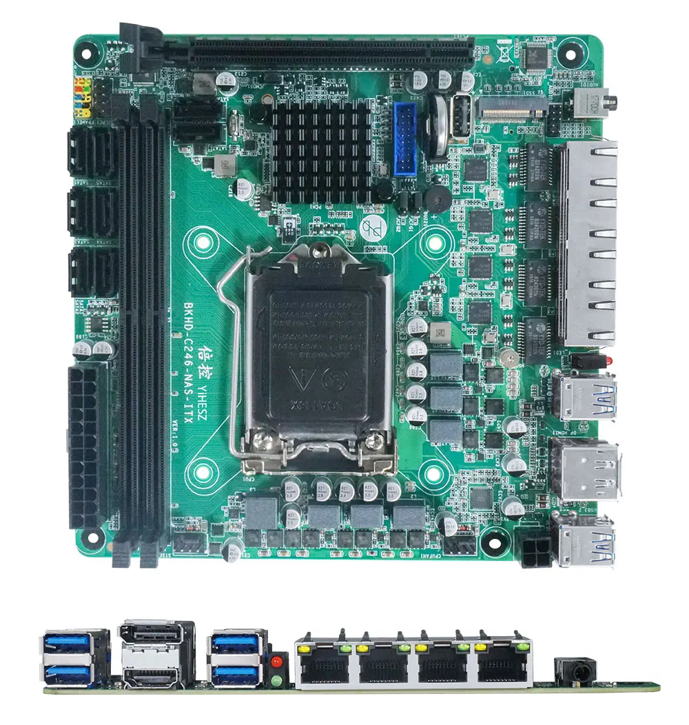 C246 ITX NAS Anakartı 8. ve 9. - Nas Motherboard 8 Sata Mini Itx incelemesi ve fiyatı