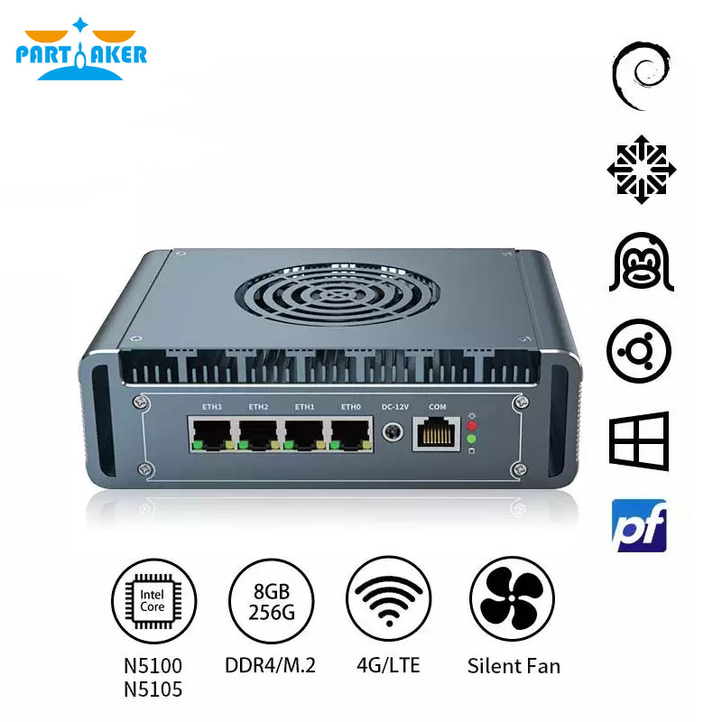 12. Nesil Intel I3-1115G4 Fans - Pfsense Firewall Router 2.5G 4 I226 incelemesi ve fiyatı