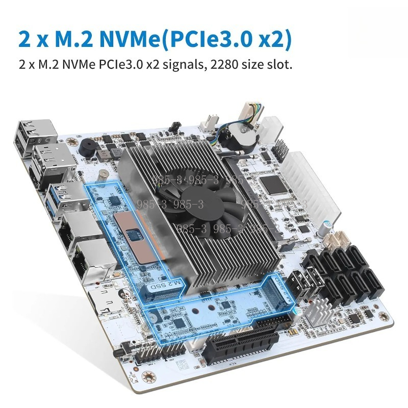 Beyaz Mini-ITX M11 NAS Anakart - Nas Motherboard 8 Sata Mini Itx incelemesi ve fiyatı