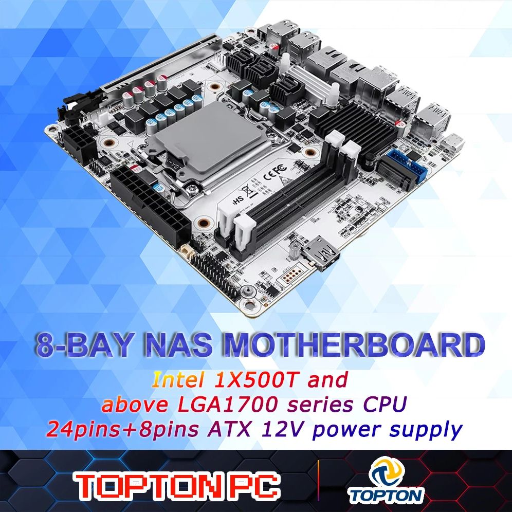 8-Bay NAS Mini ITX Anakart(LGA - Lga1700 Itx Motherboard Ddr5 incelemesi ve fiyatı